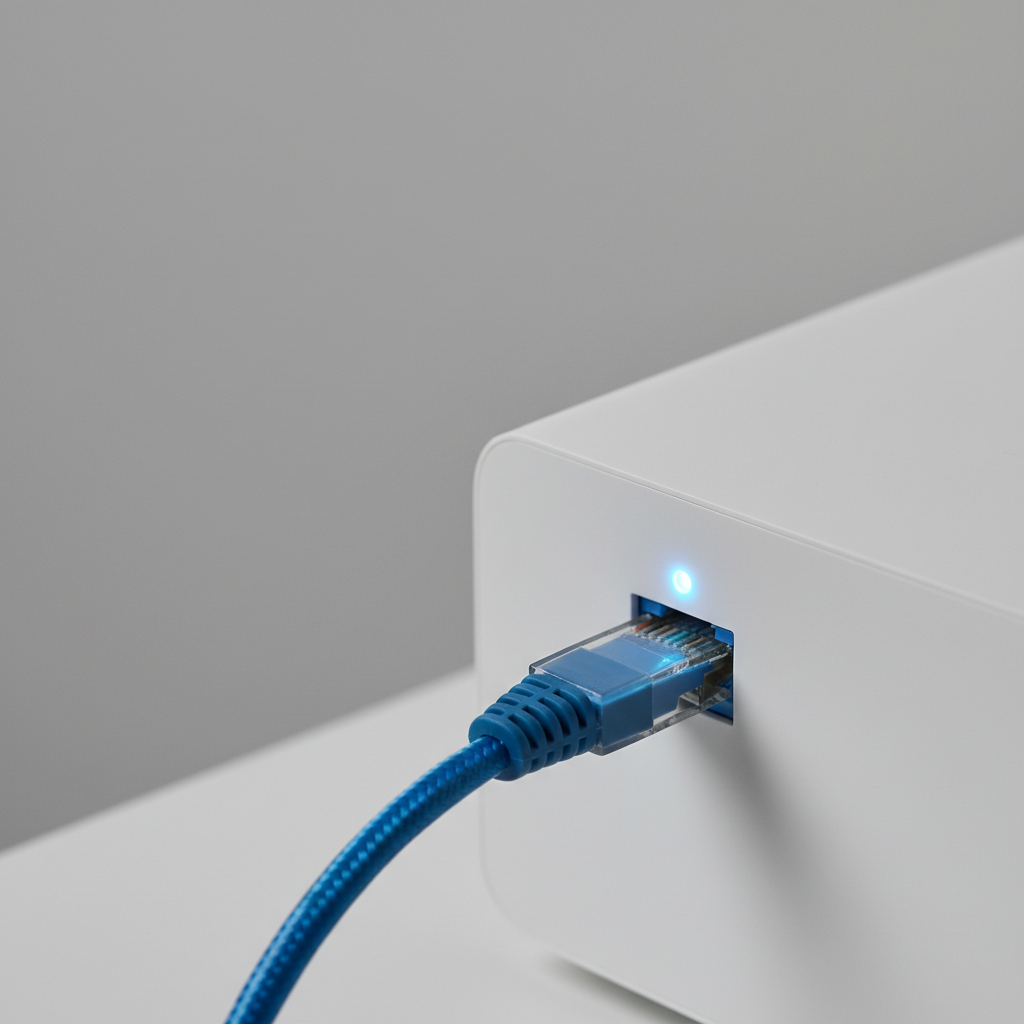 Thuiswerkplek met snelle internetverbinding